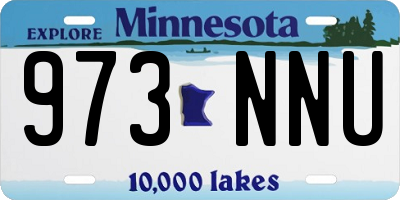 MN license plate 973NNU
