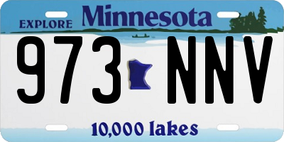 MN license plate 973NNV
