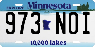 MN license plate 973NOI