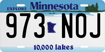 MN license plate 973NOJ