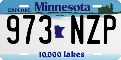 MN license plate 973NZP