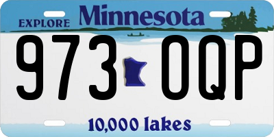 MN license plate 973OQP