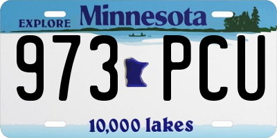 MN license plate 973PCU