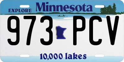 MN license plate 973PCV