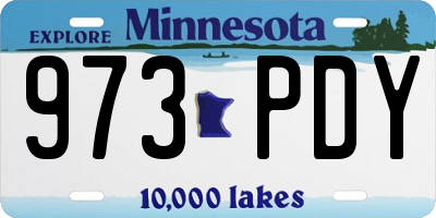 MN license plate 973PDY