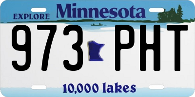 MN license plate 973PHT