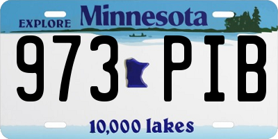 MN license plate 973PIB