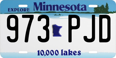 MN license plate 973PJD