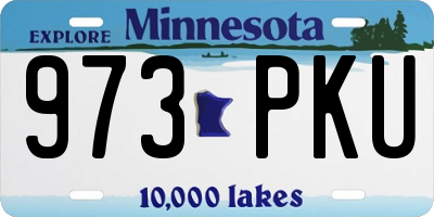 MN license plate 973PKU