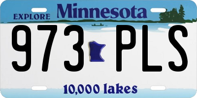MN license plate 973PLS