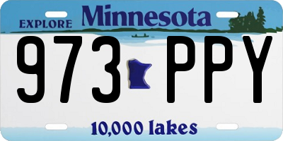 MN license plate 973PPY