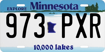 MN license plate 973PXR