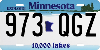 MN license plate 973QGZ