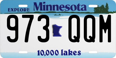 MN license plate 973QQM