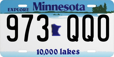 MN license plate 973QQO