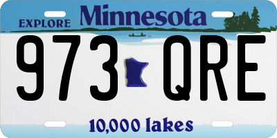 MN license plate 973QRE