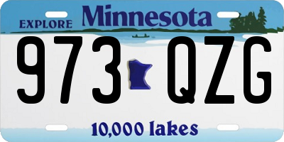 MN license plate 973QZG