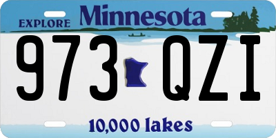 MN license plate 973QZI