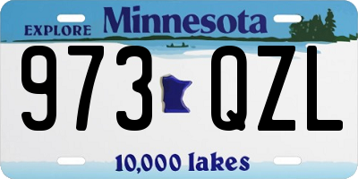 MN license plate 973QZL
