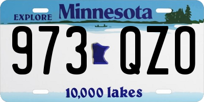 MN license plate 973QZO
