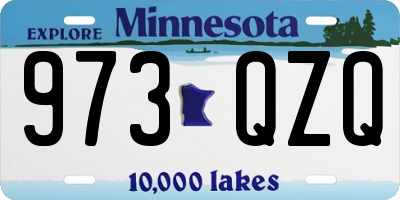 MN license plate 973QZQ