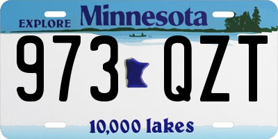 MN license plate 973QZT