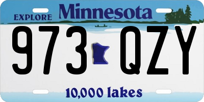 MN license plate 973QZY