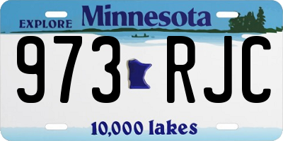 MN license plate 973RJC