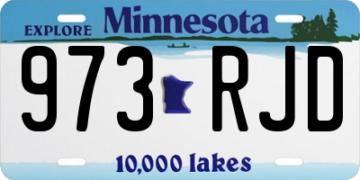 MN license plate 973RJD