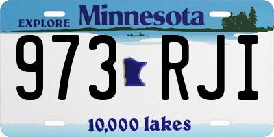 MN license plate 973RJI