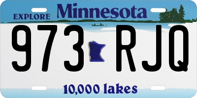 MN license plate 973RJQ