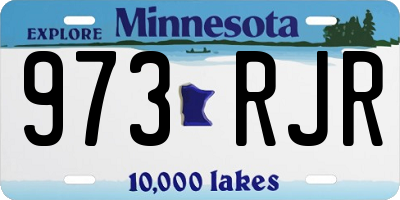 MN license plate 973RJR