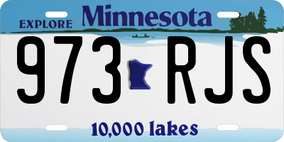MN license plate 973RJS