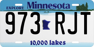 MN license plate 973RJT