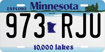 MN license plate 973RJU