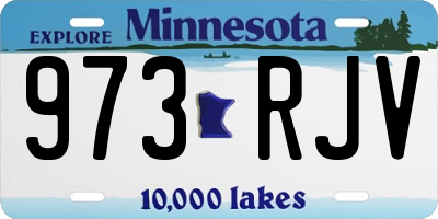 MN license plate 973RJV