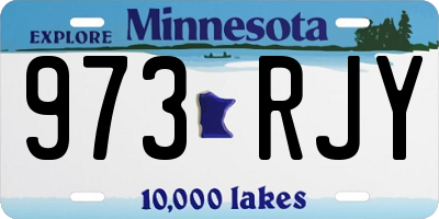 MN license plate 973RJY