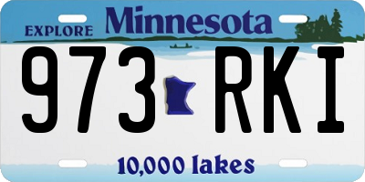 MN license plate 973RKI