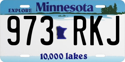 MN license plate 973RKJ