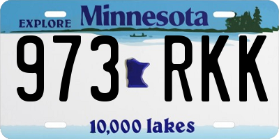 MN license plate 973RKK