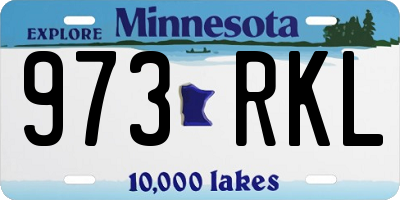 MN license plate 973RKL
