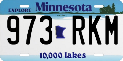 MN license plate 973RKM