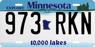 MN license plate 973RKN