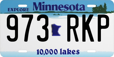 MN license plate 973RKP