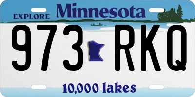 MN license plate 973RKQ