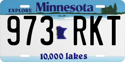 MN license plate 973RKT