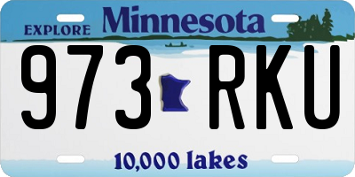 MN license plate 973RKU