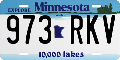MN license plate 973RKV