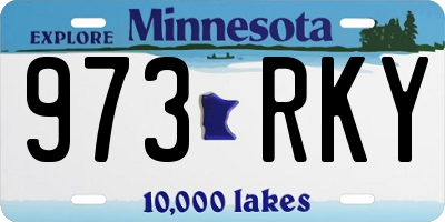 MN license plate 973RKY
