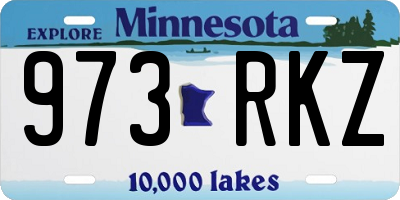 MN license plate 973RKZ
